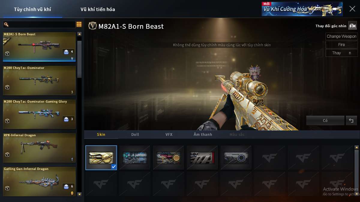 shop acc cf uy tin gia re